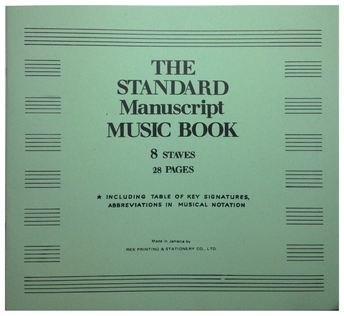 The Standard Manuscript Music Book — Small (8 Staves)